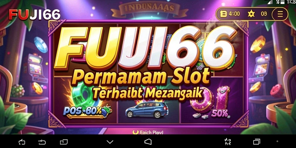 Screenshot utama dari gameplay seru FUJI66 yang penuh warna.