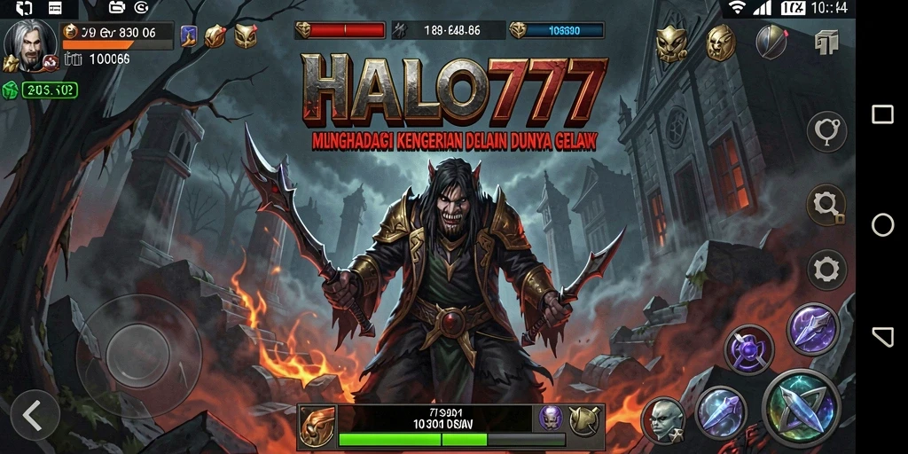 Screenshot HALO777 menampilkan momen mencekam di kegelapan.