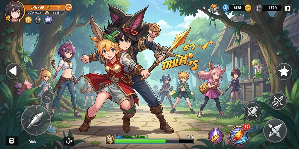 Gameplay menarik yang menampilkan karakter Anime ikonik.