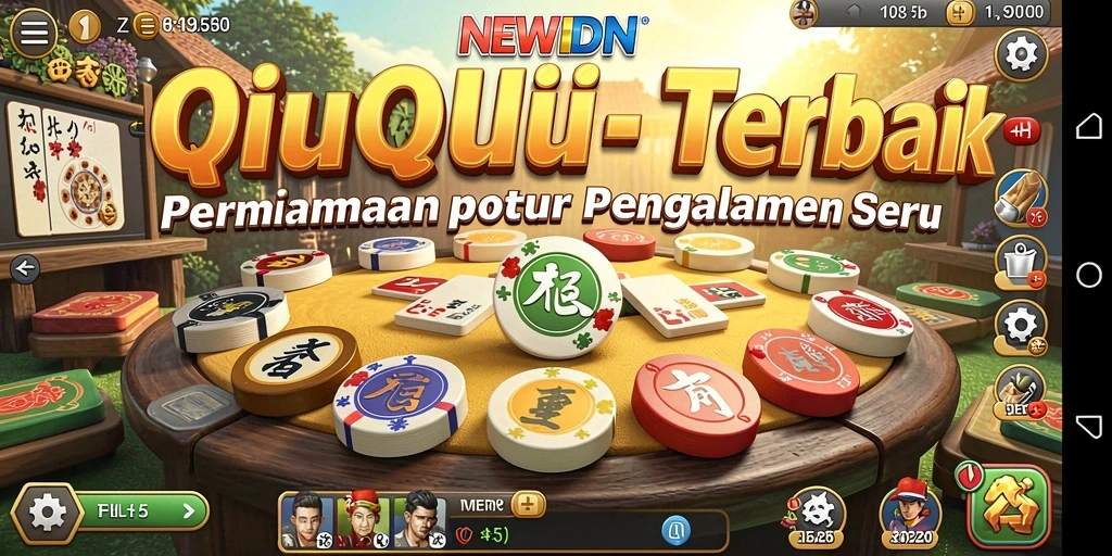 Tangkapan layar utama NEWIDN menunjukkan keseruan bermain QiuQiu.