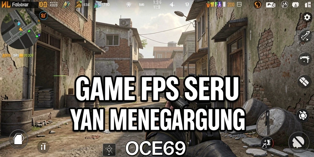 Gameplay OCE69 yang penuh aksi dan strategi FPS.