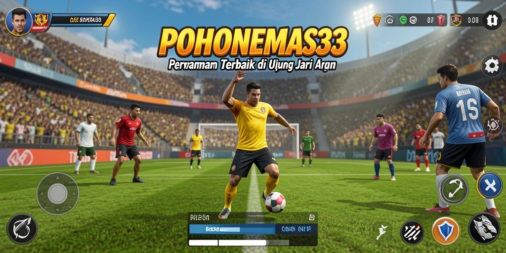 Tampilan menarik gameplay POHONEMAS33 dengan aksi olahraga seru.
