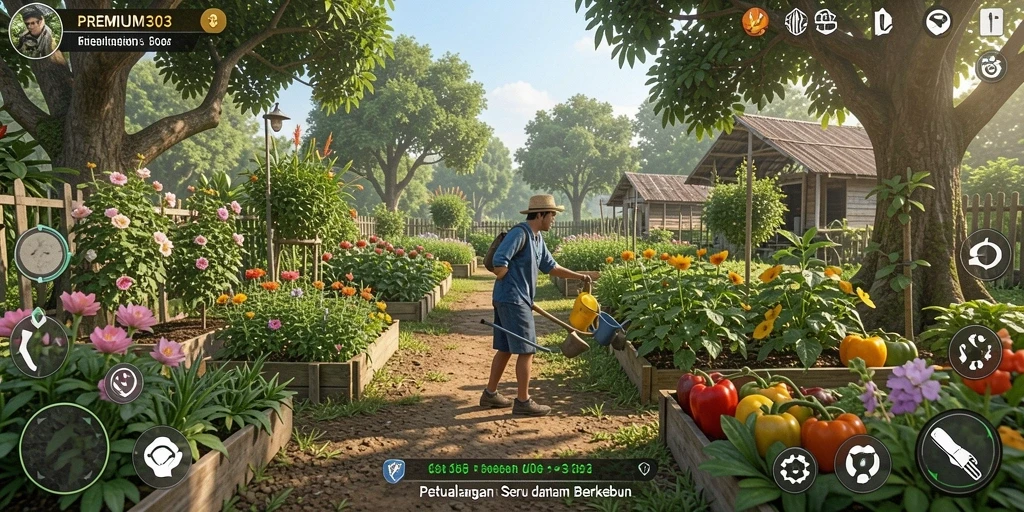 Tampilan menarik dari gameplay PREMIUM303 yang menawarkan keseruan bertani.