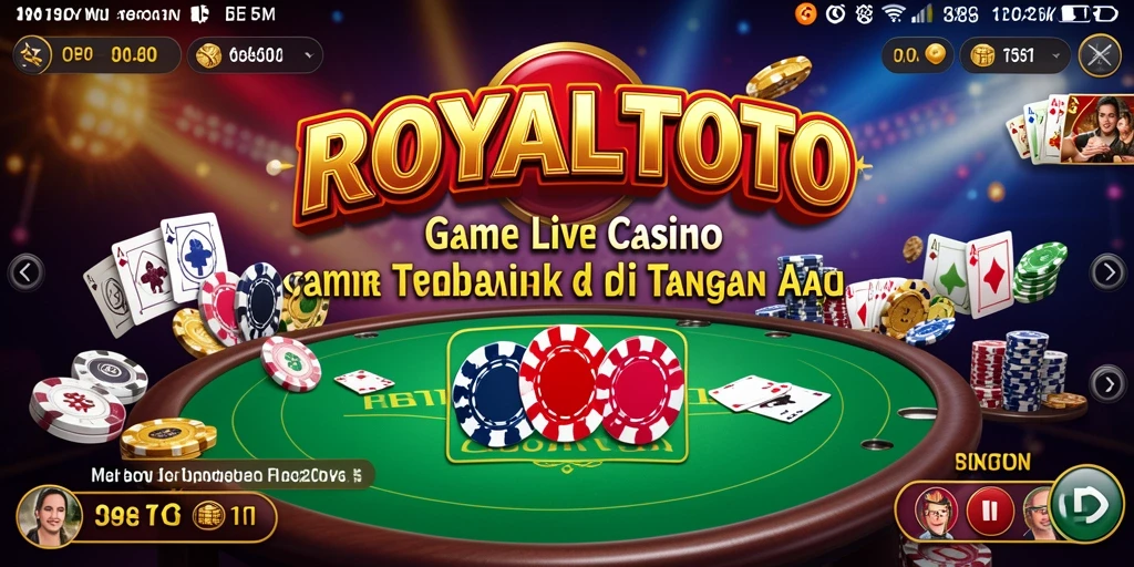 Tangkap momen seru saat bermain Live Casino di ROYALTOTO.