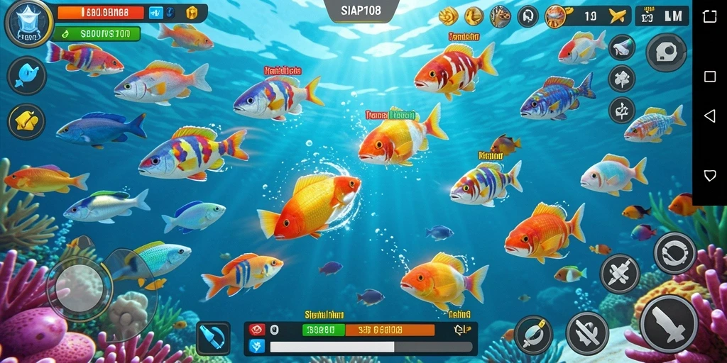 Tampilan gameplay menarik dari game Tembak Ikan SIAP108.