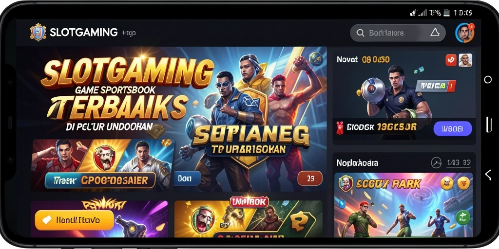Tampilan screenshot utama SLOTGAMING yang menampilkan fitur taruhan olahraga.