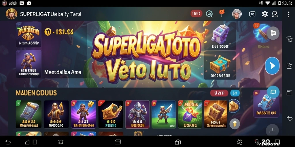 Tampilan antarmuka SUPERLIGATOTO yang modern dan user-friendly.