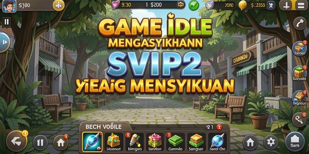 Tangkapan layar gameplay SVIP2 dengan elemen Idle yang menarik.