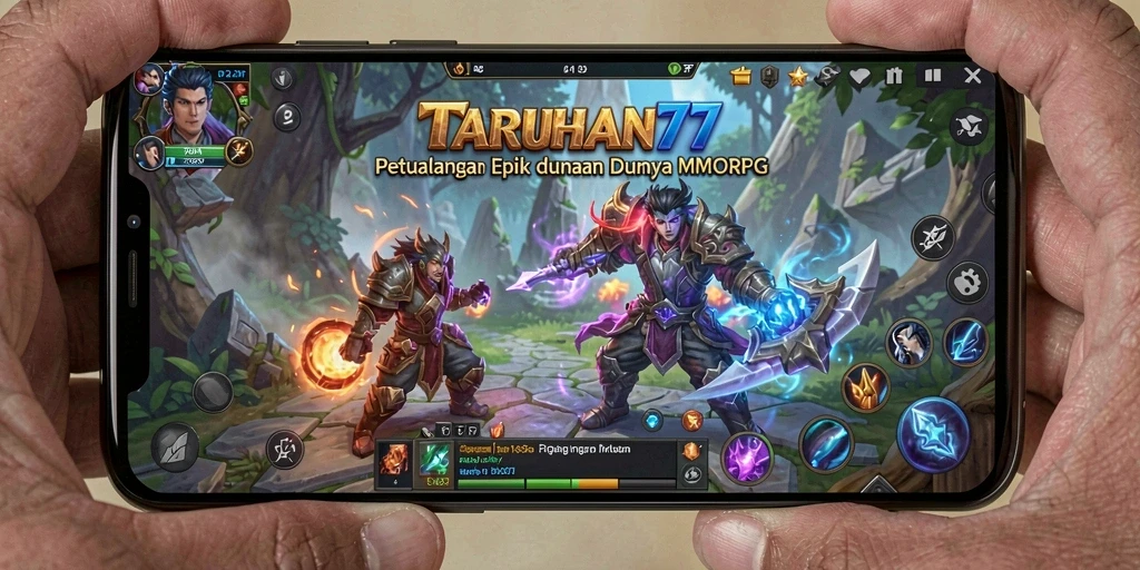 Screenshot gameplay TARUHAN77 menampilkan aksi seru dalam dunia MMORPG.